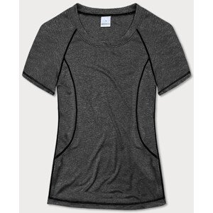 Dámské sportovní tričko T-shirt v grafitové barvě (A-2158) Barva: šedá, Velikost: S (36)