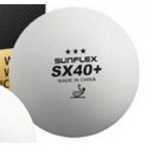 Míček na stolní tenis Sunflex *** 3 ks. S33306 Velikost: bílá