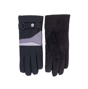 Pánské rukavice model 18506597 černá s šedou - Yoclub Velikost: 27, Barvy: černá s šedou