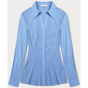 Světle modrá klasická košile s límečkem (M-8871) Modrá M (38)