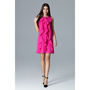 Společenské šaty model 18590148 tmavě růžové - Figl Velikost: 40