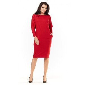 Dámské šaty model 109818 červené - Awama Velikost: UNI