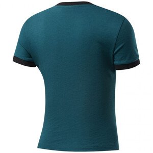 Dámské krátké tričko FK6679 tmavě zelené - Reebok Velikost: S