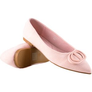 Dámské boty / Balerínky  T515P Pudr růžová - Seastar Velikost: 40, Barvy: pudrovo-růžová