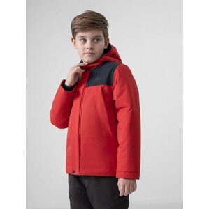 Dětská bunda 4F J4Z21-JKUM201 červená Barva: Červená, Velikost: 134