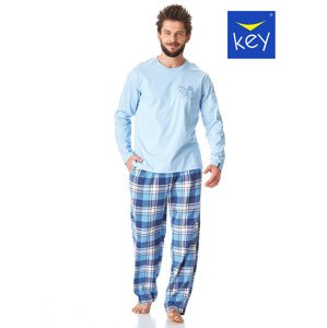 Pánské pyžamo MNS model 18775644 B23 M2XL - Key Barva: modrá, Velikost: XXL