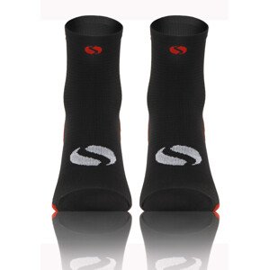 Sesto Senso Ponožky SKB_01 Black/Red Velikost: 35-38