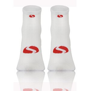 Ponožky Sesto Senso SKB_01 White/Red Velikost: 35-38