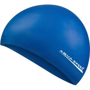 AQUA SPEED Plavecká čepice Soft Latex Tmavě modrý vzor 02 Velikost: S/M
