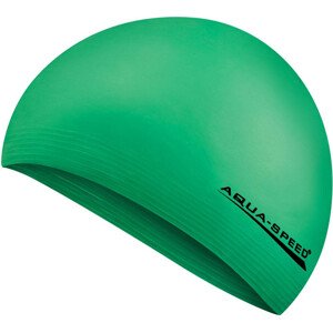 AQUA SPEED Plavecká čepice Soft Latex Green Pattern 11 Velikost: S/M