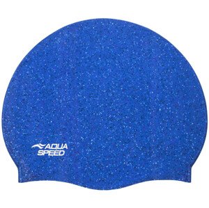 AQUA SPEED Plavecká čepice Reco Blue Pattern 01 Velikost: L/XL