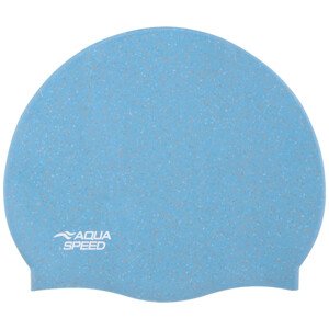AQUA SPEED Plavecká čepice Reco Light Blue Pattern 02 Velikost: L/XL