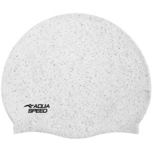 AQUA SPEED Plavecká čepice Reco White Pattern 05 Velikost: L/XL