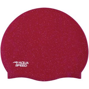 AQUA SPEED Plavecká čepice Reco Red Pattern 31 Velikost: L/XL
