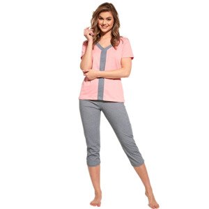Dámské pyžamo 445/227 Lisa plus - CORNETTE Barva: Růžová, Velikost: 3XL