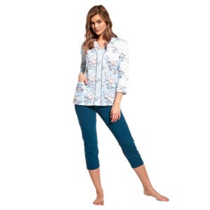 Dámské pyžamo 447/229 Dahlia plus - CORNETTE Barva: světle modrá, Velikost: 3XL