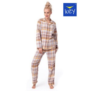 Dámské rozepínací pyžamo LNS model 18807417 B23 SXL - Key Barva: ecru, Velikost: L