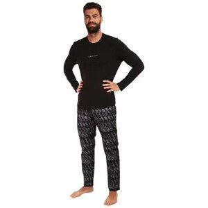 Pánské pyžamo  černé s potiskem  XL model 18811626 - Calvin Klein