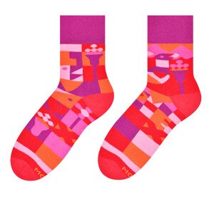Dámské asymetrické ponožky fialová 3538 model 18954795 - More