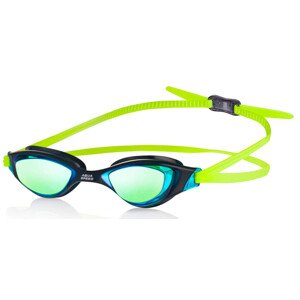 Plavecké brýle AQUA SPEED Xeno Mirror Navy Blue/Yellow/Green Pattern 38 Velikost: L