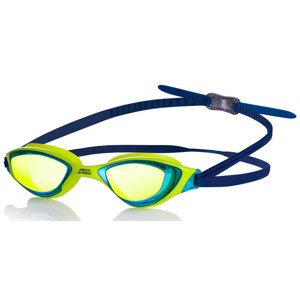 Plavecké brýle AQUA SPEED Xeno Mirror Yellow/Navy Blue/Gold Pattern 30 Velikost: L
