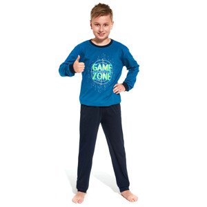 Chlapecké pyžamo Game  model 18873317 - Cornette Barva: oceán, Velikost: 134/140