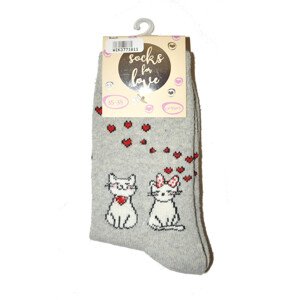 Dámské ponožky WiK 37718 Socks For Love 35-42 kaštanové 39-42