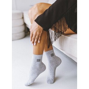 Dámské ponožky 0200 Fashion model 18885538 Lurex 3741 - Milena Barva: šedá, Velikost: 37-41