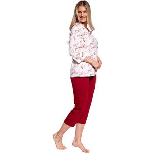 Dámské pyžamo 481/360 Adele plus - CORNETTE Růžová 3XL