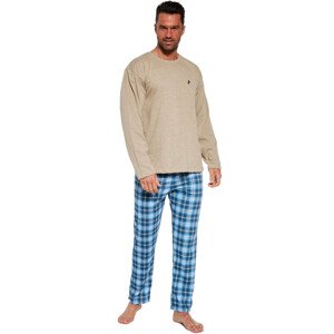 Pánské pyžamo 124/241Derby 2 - CORNETTE Béžová M