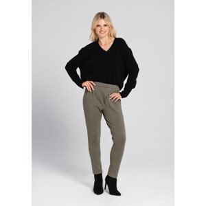 Look Made With Love Kalhoty 415 Boyfriend Olive Green Velikost: M/L