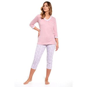 Dámské pyžamo model 18910282 Clara plus  Růžová 5XL - Cornette