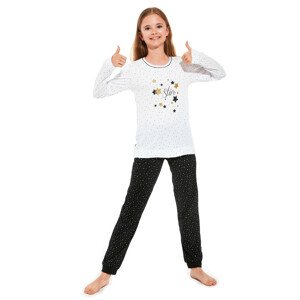 Dívčí pyžamo model 18910329 Star  Bílá 110/116 - Cornette