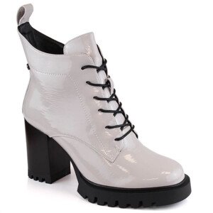 Zateplené boty na jehlovém podpatku D&A S.Barski Premium Collection W OLI234A šedá Velikost: 41