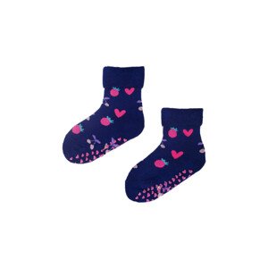Dívčí ponožky YO! Girls SKF-0005G Froté, Ohrnuté ABS 17-26 Barva: mix barev-mix designu, Velikost: 17-19