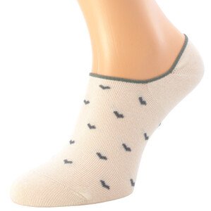 Dámske ponožky Lady D-528 Béžová vzor - Bratex 39-41 béžová-potisk