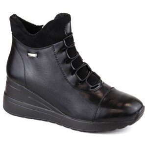 Jezzi W JEZ418 černé zateplené boty na platformě Velikost: 40