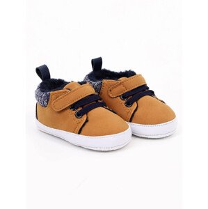 Yoclub Dětské chlapecké boty OBO-0015C-6800 Brown Velikost: 0-6 měsíců