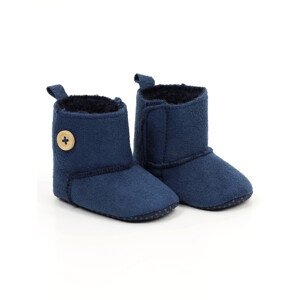 Yoclub Dětské chlapecké boty OBO-0016C-6100 Navy Blue Velikost: 0-6 měsíců