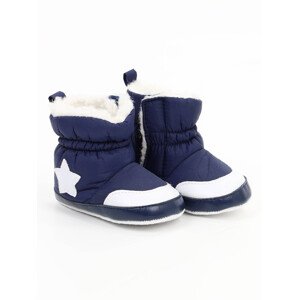 Yoclub Dětské chlapecké boty OBO-0017C-1900 Navy Blue Velikost: 0-6 měsíců