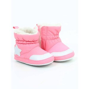Yoclub Dětská dívčí obuv OBO-0018G-0600 Pink Velikost: 0-6 měsíců