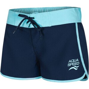 AQUA SPEED Plavecké šortky Viki Navy Blue/Blue Pattern 42 Velikost: XS