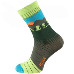Alpinus Lavaredo zelené ponožky FI11069 Velikost: 35-38