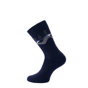 Pánské ponožky WiK 21457 Wool Socks 39-46 černá 43-46