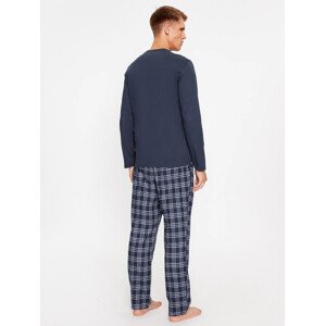 Pánske pyžamové nohavice 112036 3F576 59136 čierna kocka - Emporio Armani XL
