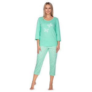 Dámské pyžamo model 19010022 green plus - Regina Barva: Zelená, Velikost: XXL