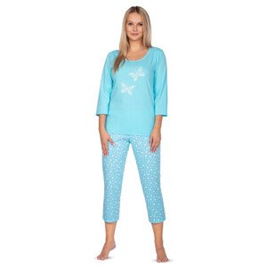 Dámské pyžamo model 19010028 blue plus - Regina Barva: světle modrá, Velikost: XXL