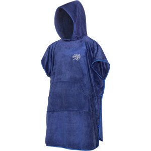 AQUA SPEED Pončo ručník námořnická modř vzor 10 Velikost: L