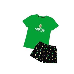 Dámske pyžamo 01/207 zelené s avokádom - Karol XL