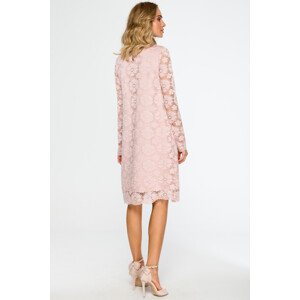 Dámské šaty model 18885171 Pink Made Of Emotion - Moe Velikost: XL, Barvy: pudrovo-růžová